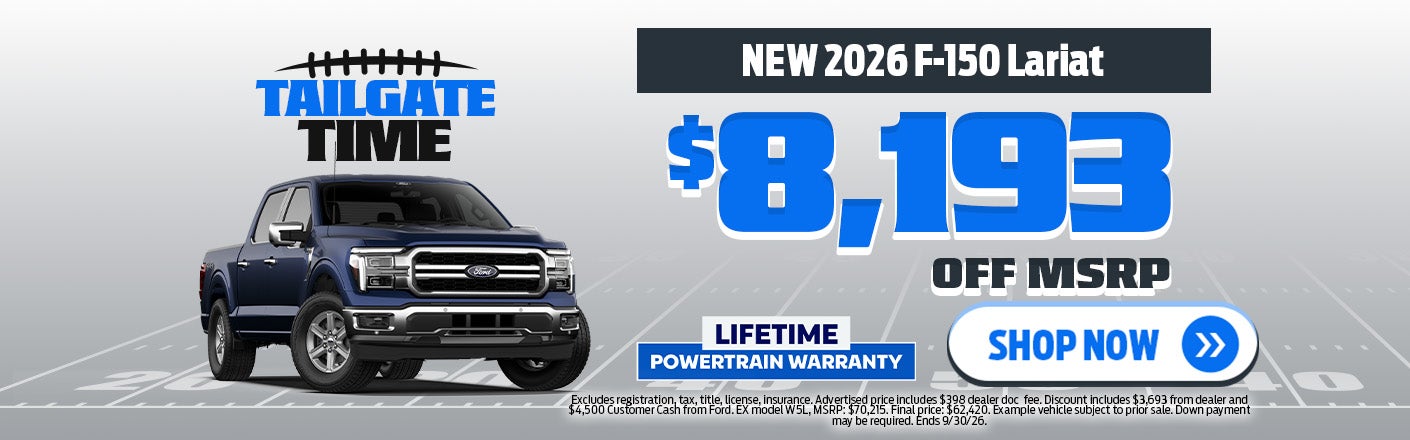 New 2026 F-150 Lariat offers in Marietta, OH