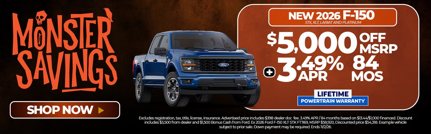 New 2026 F-150 offers in Marietta, OH