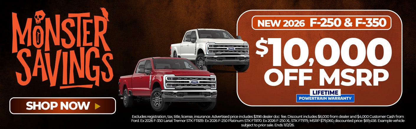 New 2026 F-250 and F-350 offers in Marietta, OH