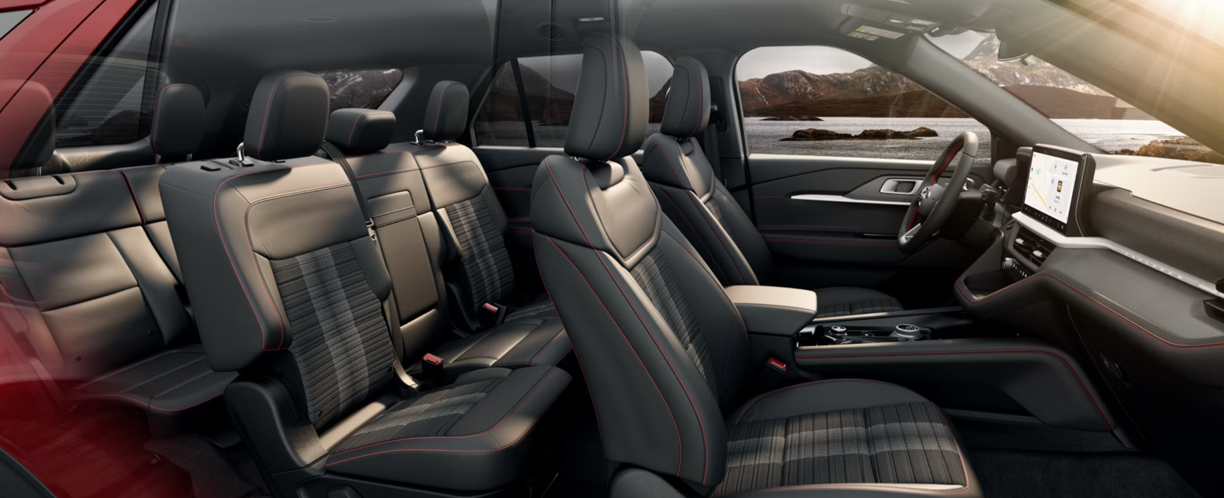 Interior of 2026 Ford Explorer for sale near Caldwell, OH