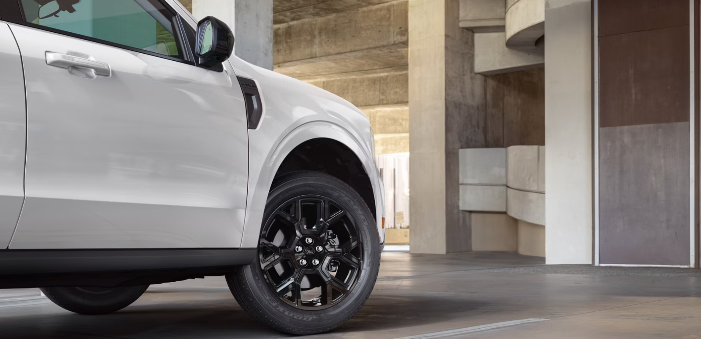 Wheel of white 2026 Ford Maverick for sale in Marietta, OH