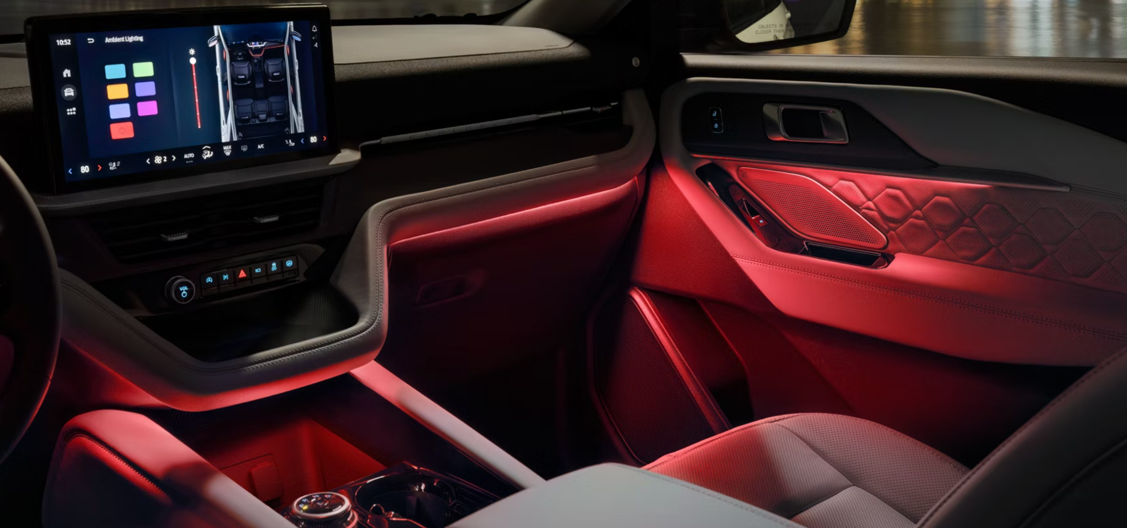 Interior of new 2026 Ford Explorer for sale near Caldwell, OH